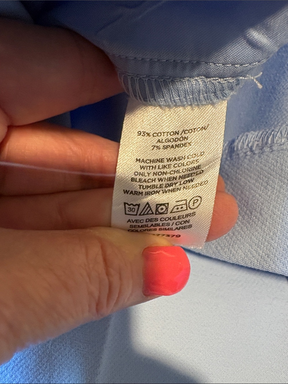 Ann Taylor Factory Light Blue Straight-Leg Women's Pants - Picture 4 of 5